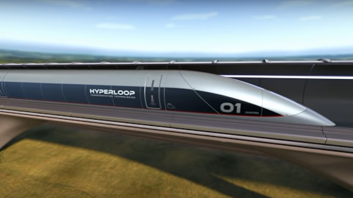 Hyperloop no Rio Grande do Sul poderá ligar a capital à serra em menos de 20 minutos, segundo o estudo. (Imagem: HyperloopTT/Reprodução)