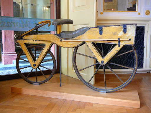 Draisiana foi um divisor de águas para a criação das bicicletas atuais. (Fonte: Wikimedia/reprodução)