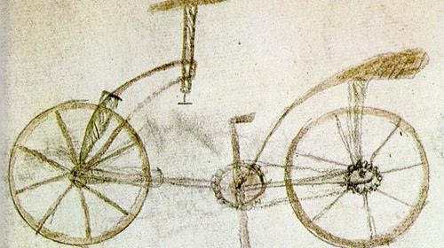 Da Vinci teria sido o primeiro ocidental a considerar a ideia de um veículo sobre duas rodas. (Fonte: Mobilize/Reprodução)