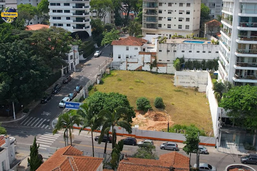 Terreno onde ficará uma das estações da Linha 6 — Laranja em Higienópolis (Fonte: Metrô CPTM/Reprodução)