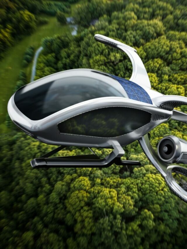 Conceptual,Evtol,(electric,Vertical,Take-off,And,Landing),Aircrafts,Flying,Against