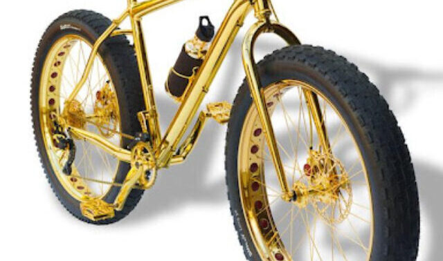 【限定300】BICYCLE INDEX ONLY Gilded Bicicleta mais cara do mundo custa R$ 5 milhões. Confira o ranking